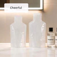 Speciale flesvormige vacuümzakjes 10ml 30ml navulverpakkingen voor vloeibare zeep, douchegel en cosmetische gel monsters