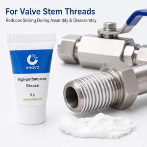 จาระบีป้องกันการกัดกร่อนทนอุณหภูมิสูง ได้รับการรับรองมาตรฐาน NSF Vnovo 250/2 สีขาว สำหรับเกลียวก้านวาล์วเกรดสุขภัณฑ์ - Product Image 4