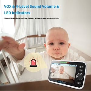 Babyphone vidéo Deux Caméras Rencontré Moniteur Audio bidirectionnel VISION Nocturne Détection Sonore Bébé Foon - Product Image 3