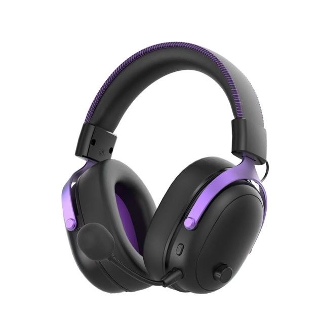 2.4GHZ Wireless Gaming Headset GA01mv-50mm Driver Low Latency AI Noise Cancelling 4-in-1 PS5/PC Detachable Mic Sports Travel