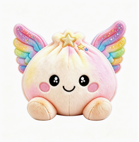 Nouveau jouet anti-stress en peluche en forme de dumpling - Adorable dumpling à presser avec panier vapeur