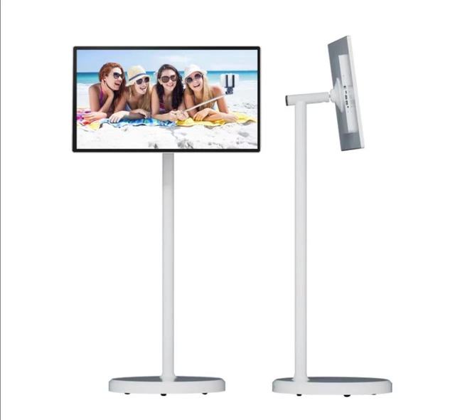 Mobile Tv 22 Inch Battery-power Rotatable Touch Screen Smart TV Android 13 Facebook Tiktok Ins Video Player Movable Portable Tv