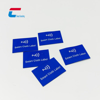 Étiquette de vêtements NFC lavable personnalisée Étiquette de blanchisserie RFID résistante à la chaleur Étiquette de vêtements tissée NFC