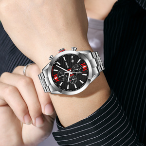 Reloj de pulsera de cuarzo dorado con correa de acero inoxidable, diseño de lujo, clásico - Product Image 6