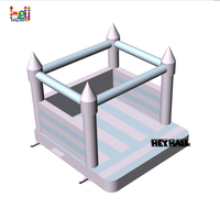 Château gonflable 13x13 pieds, coloré, en PVC, pour enfants, idéal pour les fêtes d'anniversaire