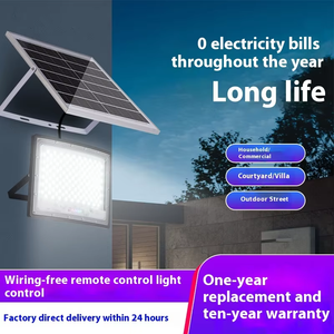 Réflecteur de lumière d'inondation <span class=keywords><strong>solaire</strong></span> à LED 60W 100W 200W Style étoiles IP67 aluminium pour la <span class=keywords><strong>maison</strong></span> cour jardin route éclairage paysager - Product Image 3