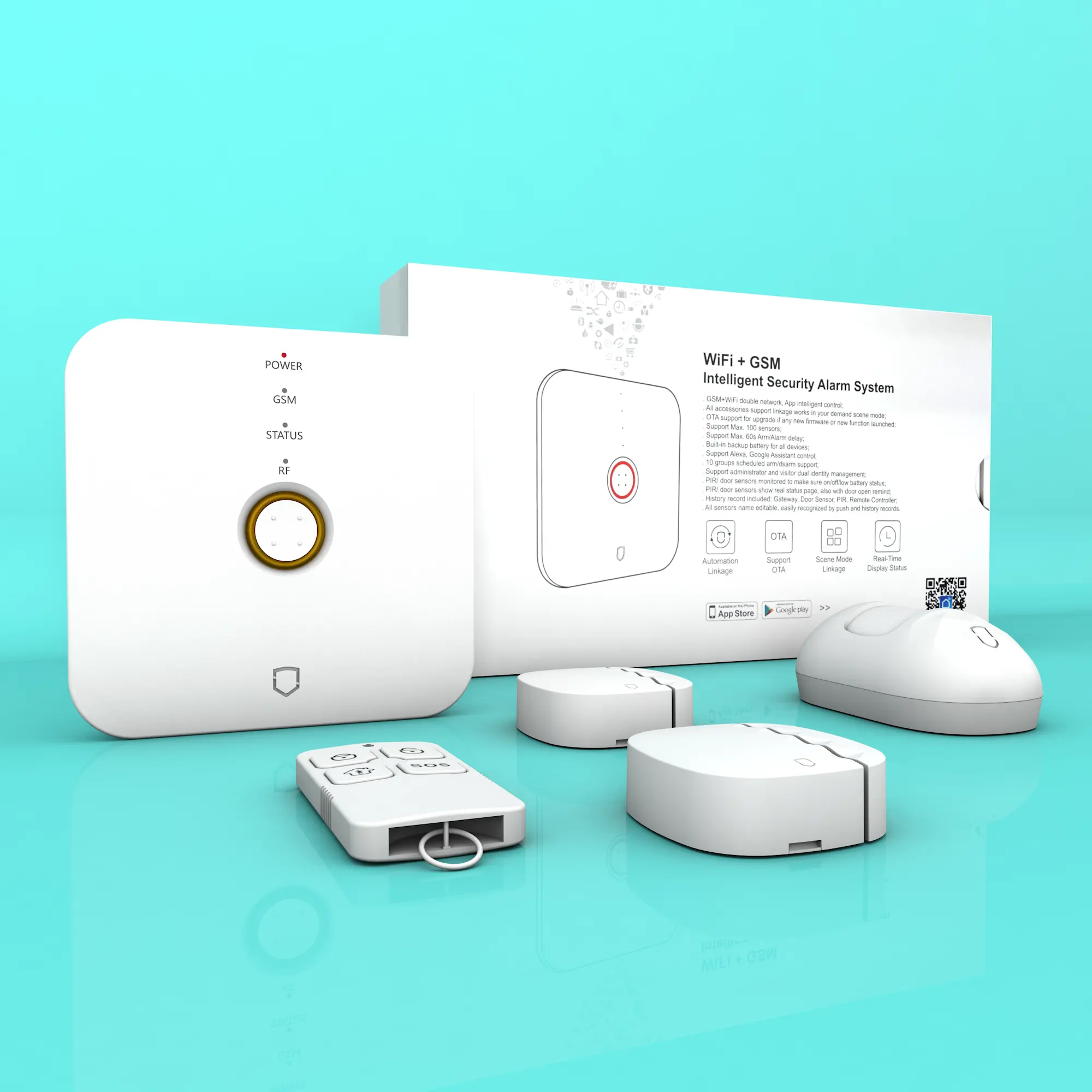 4G GSM Home Security Alarm CMS Monitoring Center