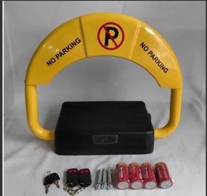 Serrure de roue automatique en acier Barrière de stationnement Télécommande Carport Serrure de stationnement de voiture Alimentée par <span class=keywords><strong>batterie</strong></span> pour parking de voiture - Product Image 1