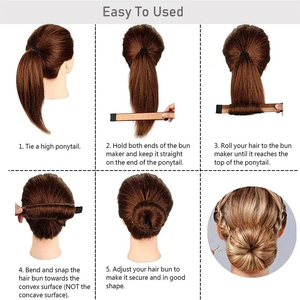 Al por mayor: Accesorios para el cabello para mujer: Trenzador de cabello portátil, Rizador, Diadema para moños sintéticos tipo donut, Clip, Herramienta de peinado, Adorno para la cabeza - Product Image 2