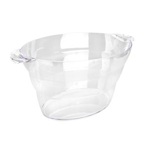 Secchiello refrigerante in vetro trasparente per champagne e vino - Product Image 2