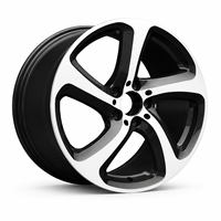 Jantes en alliage d'aluminium AL de haute qualité 18 pouces 5x112, design multi-rayons en maille, noir brillant, vente flash pour Mercedes Benz