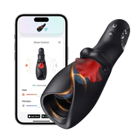 APP-gesteuerter Männlicher Masturbator Automatische Vibration Zungenleck-Penis-Massagegerät Elektrischer Männlicher Lusttrainer Vibrator-Spielzeug