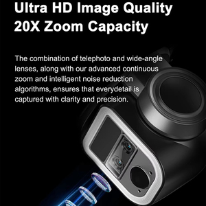 20x Zoom camera giám sát ngoài trời an ninh Hệ thống camera nhà báo động WIFI năng lượng mặt trời Camera An Ninh với PTZ và hai chiều âm thanh - Product Image 2