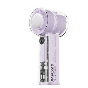 Ventilador de Refrigeración de Hielo Semiconductor Portátil con Turbina USB de Alta Velocidad, Transparente, de ABS - Product Image 6