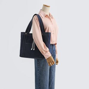 กระเป๋าผ้าแคนวาสสะพายไหล่สำหรับผู้หญิง - Product Image 5