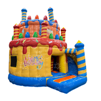 Château gonflable commercial pour anniversaires, maison de saut gonflable pour enfants avec toboggan pour événements et locations de fêtes