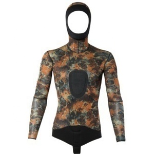 DIVE and Sail, traje húmedo de <span class=keywords><strong>buceo</strong></span> libre de celda abierta de 2 piezas, traje de <span class=keywords><strong>buceo</strong></span> CR con capucha, traje de neopreno de piedra caliza de 5mm para pesca submarina - Product Image 5