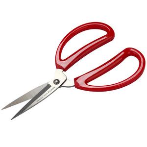 Qixin <b>Paper</b> Scissors 193mm Stainless Steel <b>Red</b> Handle Office Use - Product Image 3