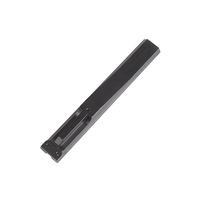 Plateforme tactique extensible en alliage d'aluminium, portable, noire, inclinée, 150 mm, 20*17 mm, légère et durable pour extérieur