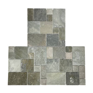 Piastrelle in Mosaico Giallo dal Design Moderno, Finitura Naturale in <span class=keywords><strong>Ardesia</strong></span> per Pavimentazione Esterna di Hotel, Piastrelle Quadrate per Soggiorno - Product Image 6