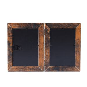 Cadre <span class=keywords><strong>photo</strong></span> personnalisé à double charnière pour usage domestique, cadre <span class=keywords><strong>photo</strong></span> double combiné pour <span class=keywords><strong>portrait</strong></span> familial de 6 pouces, cadeau commémoratif - Product Image 2