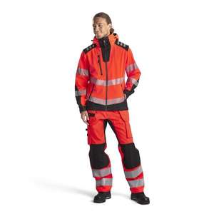 BLAKLADER - 449125135599L Veste softshell haute visibilité Rouge/Noir-EAN 7330509690765 HI-VIS WORKWEAR - Product Image 3
