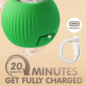 USB Charging Automatic Power Rolling Ball Indoor <b>Cat</b> Smart <b>Toy</b> with Moving Silicone and Plastic Features - Product Image 2