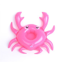 Porte-boissons flottants en PVC personnalisés en forme de flamant rose, porte-gobelets gonflables pour la plage, la piscine
