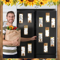 Bloc de Notas Autoadhesivo Magnético Personalizable con Diseño de Toro de las Tierras Altas, Aromatizado, Retro, Adhesivo para Refrigerador, Formas Personalizadas, CMYK