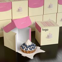 Boîte à Bento biodégradable personnalisée à emporter Boîtes d'emballage pour sandwich en papier à dessert au fromage