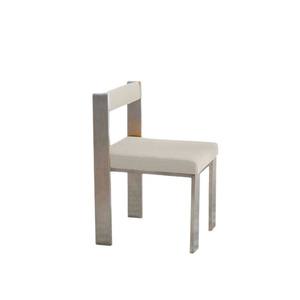 Como se sabe, silla metálica con estructura acolchada para uso en restaurantes. - Product Image 5