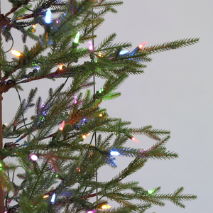 Leds blanches chaudes pré-éclairées à charnière large <span class=keywords><strong>sapin</strong></span> 150CM 180CM 210CM PVC aiguille dure arbre de noël en épicéa mélangé avec charnières en métal - Product Image 4