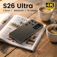 Teléfono Celular Inteligente S26 Ultra con Android 15, 5G LTE, Batería de 8000 mAh, Memoria de 16 GB + 1 TB, CPU de Doble Núcleo, Pantalla HD de 108 MP