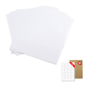 <span class=keywords><strong>Feuille</strong></span> de papier autocollant découpé à la forme, format <span class=keywords><strong>A4</strong></span>, 45,7 x 25,4, 36 étiquettes par <span class=keywords><strong>feuille</strong></span>, transparent, pour imprimante jet d'encre - Product Image 1