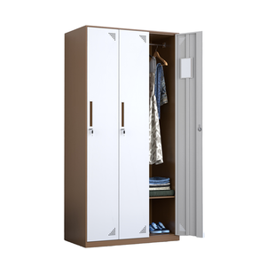 Armoire métallique à trois portes, <span class=keywords><strong>casier</strong></span> en acier avec compartiments de grande capacité, système de verrouillage durable pour le lieu de travail, la salle de sport, l'école - Product Image 3