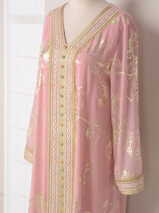 Abito Lungo da Donna <span class=keywords><strong>Best</strong></span> Seller Musulmano di Lusso <span class=keywords><strong>Istanbul</strong></span> Islamico Abaya da Preghiera Moderno Donna Nida - Product Image 6