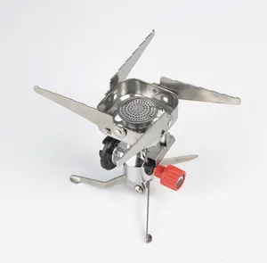 Outdoor Mini Portable Camping Gas Stove Folding Camping Stove Applicable to Long Gas Tank