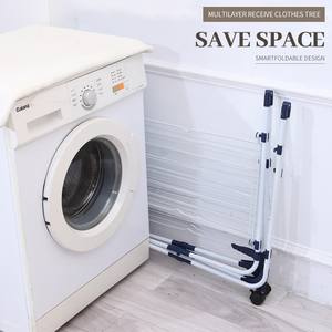 מכירות סיטונאיות בסגנון בריטי סגנון רב תכליתי מתכת מתקפל בגדים לייבוש מתלה מקורה מגבת חיצונית - Product Image 6