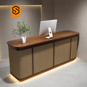 Shinestone Fashion Boutique Caisse Comptoir Réception Vert Bois Couleur Boutique Comptoir En Bois Réception En Bois <span class=keywords><strong>Salon</strong></span> De Réception - Product Image 5