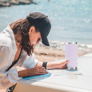 Gobelet isotherme en acier inoxydable de 30 oz avec poignée, design classique pour le bureau et les voyages - Product Image 6