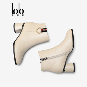 Stivali Classici da Donna in Vera Pelle <span class=keywords><strong>Beige</strong></span> con Tacco <span class=keywords><strong>Alto</strong></span>, Stivali da Neve con Tacco Quadrato e Cerniera Antiscivolo, Taglie 5-11 per Autunno Inverno - Product Image 1