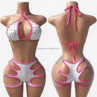 Vêtements de danse exotiques sur mesure en gros, vêtements de danse de club sexy de luxe, lingerie de danse, lingerie exotique