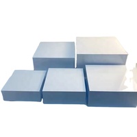 Présentoirs en acrylique blanc pour buffet, supports de présentation alimentaire, présentoirs à dessert emboîtables, boîtes de présentation en lucite pour mariage et fête