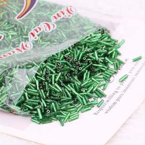 450g/bag Luxury 6mm Glazing Red Twisted Long <strong>Bugle</strong> <strong>Beads</strong> Crystal Glass Seed <strong>Beads</strong> Tube Loose <strong>Beads</strong> for Jewelry Diy Clothing Bulk - Product Image 4