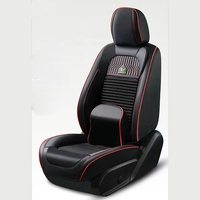 Ensemble complet de housses de siège de voiture en cuir résistant à l'usure de haute qualité de style universel pour tous les modèles de voiture modèle K5