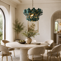 Lustre BGST de haute qualité, moderne et créatif, de style nordique, vert et blanc, en forme de noix de coco, pour l'intérieur, hôtel, escalier, chambre à coucher, salon