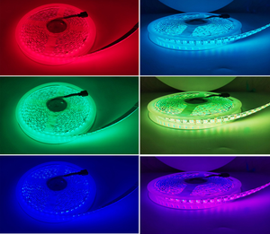 Bande lumineuse LED souple OEM 5050 IP20 24V non étanche, découpable et pliable pour la décoration de chambre, cuisine et armoires - Product Image 4