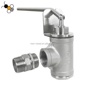 Vanne à levier en acier inoxydable 304 d'une seule pièce, filetage NPT, nouvelle version améliorée, 1 L/min, pour ruche à miel - Product Image 1