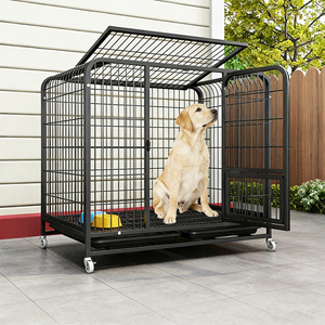 Gabbia per Cani da Interno per Border Collie con Toilette, Adatta per Cani di Piccola e Media Taglia, Teddy, Bichon Frise, Gabbia in Metallo per Animali Domestici - Product Image 1