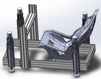 Cockpit de simulateur de course en aluminium personnalisable DIY pour usage domestique avec capacité de 200 kg